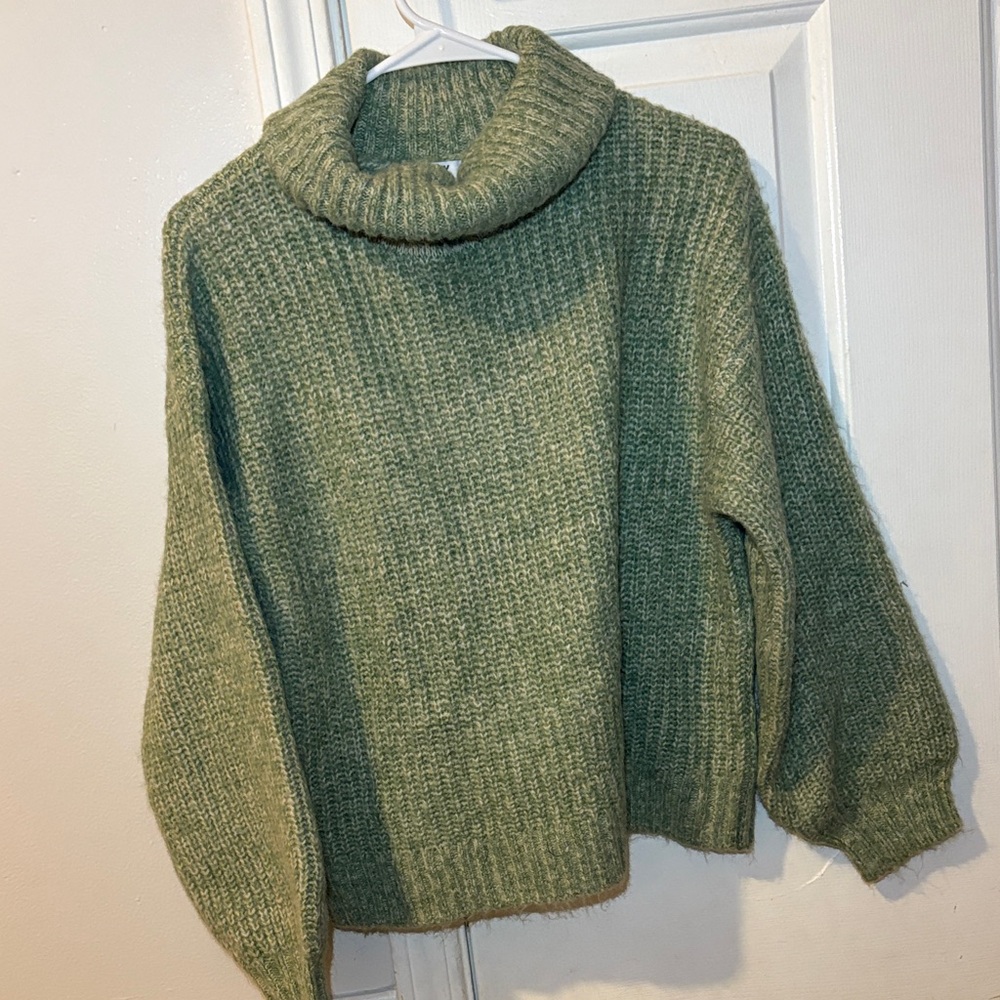 Old Navy Olive Cowl Neck Sweater